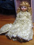 24 inch blonde bisque ruched dress doll vanessa box